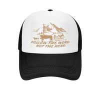 NLWQEKV Segui la ParolaThe Herd Trucker Hat Western Christian Mesh cap