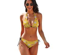 NLWQEKV Tico Bikini da Donna Coniglietto di Coniglio Imposta Costume da Bagno in Due Pezzi per Costume da Bagno Sexy da Donna