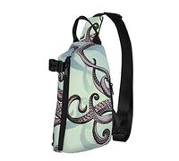 NLWQEKV Zaino a tracolla a tracolla Tentacoli Copia Spac Viaggio Escursionismo Petto Zaino Borsa a tracolla con una cinghia
