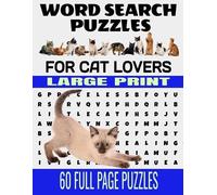 Nm Lee Press Word Search Puzzles for Cat Lovers Large Print 60 Full (Tascabile)