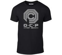 NM52SER HUOLI OCP Men's T-Shirt - Gift Sci-Fi Movie Film 80'S Science Police Present Robot Black L