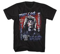 NM52SER John Carpenters Movie They Live Who Are They Japanese Poster Men's T Shirt