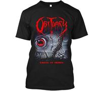 NM52SER Obituary Cause of Death American Death Metal Band Black T-Shirt Size S 5XL