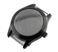 NMASDUYPU Cassa for orologio da sub NH35 da 36 mm/39 mm, in cristallo di zaffiro, spazzolato, compatibile con movimento NH34, NH35, NH36, PT5000, ETA 2824, vite(8,39mm Case NH35 NH36)