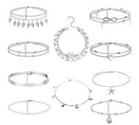 NMBCH Cavigliere Boho Estivo Regolabile per Spiaggia - Gioielli per Donne e Ragazze