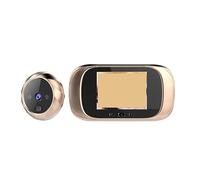 nmbhus Digital Door Viewer Peephole Door Camera Campanello Schermo LCD Da 2,8 Pollici Visione Notturna Scatto Fotografico Monitoraggio Digitale Della Porta(Size:Gold)