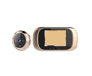 nmbhus Digital Door Viewer Peephole Door Camera Campanello Schermo LCD Da 2,8 Pollici Visione Notturna Scatto Fotografico Monitoraggio Digitale Della Porta(Size:Gold)