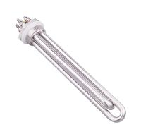 nmbhus Elemento Riscaldante Solare for L'acqua DN25 Riscaldatore Tubolare Ad Immersione Elettrico DC Camper 12/24/36/48V Resistenza SUS304 300/600/1200/1500W (Size : Heater Only, Color : 24V 600W)