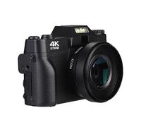 nmbhus Fotocamera Fotografica Digitale Compatta 4K WiFi Web Cam Videoregistratore Vlog Videocamera Streaming 48MP Schermo Ribaltabile da 3"(Standard,with Wide Angle Lens)