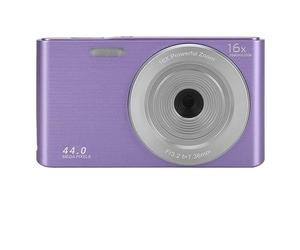 nmbhus Mini Fotocamere Digitali da 48 MP for La Fotografia Schermo TFT da 2,8 "Videoregistratore 4K Autoscatto Face Detect Registratore Fotografico Vintage(64G SD Card,Purple)