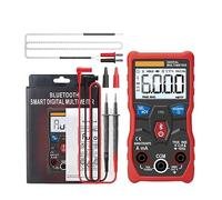 nmbhus Multimetro Digitale Multimetro Analogico Professionale Digitale 6000 Conteggi Mini Tester di Corrente AC/DC Multimetro Bluetooth True RMS (Color : Red PRO)