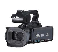 nmbhus Videocamera 4K Videocamera da 64 MP Touch Screen da 4 "Full UHD Vlog Streaming Camera WiFi Registratore Digitale Webcam(32G SD Card,with Microphone)