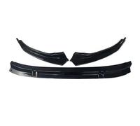 NMBNPKTUCU per A3 per S-Line per S3 8Y 2020-2024 Splitter Paraurti Anteriore Auto 3 Pezzi Copriprotezione Labbro Anteriore Auto Nero Lucido Splitter Anteriore Tuning Auto Spoiler