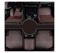 NMBNPKTUCU Tappetini Universali Tappetini Anti-incrostazione per Interni Auto per Citroen per C5-X Tappetini per Pavimenti Accessori Tappetini in Pelle Personalizzati Auto(Coffee)