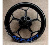 NMBZVE Adesivi per Cerchioni Accessori Moto Strisce Riflettenti sul Bordo del Cerchio Adesivi Riflettenti per Ruote per MT07 MT-07(Style 26)