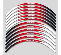 NMBZVE Adesivi per Cerchioni Accessori Moto Strisce Riflettenti sul Bordo del Cerchio Adesivi Riflettenti per Ruote per VFR750 VFR800 VFR1200 VFR1200F(Style 1)