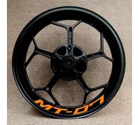 NMBZVE Adesivi per Cerchioni Accessori Moto Strisce Riflettenti sul Bordo del Cerchio Adesivi Riflettenti per Ruote per MT07 MT-07(Style 25)