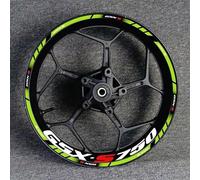 NMBZVE Adesivi per Cerchioni Accessori Moto Strisce Riflettenti sul Bordo del Cerchio Adesivi Riflettenti per Ruote per GSX750S GSX-S750(Style 5)