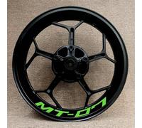 NMBZVE Adesivi per Cerchioni Accessori Moto Strisce Riflettenti sul Bordo del Cerchio Adesivi Riflettenti per Ruote per MT07 MT-07(Style 30)