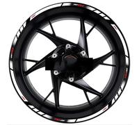 NMBZVE Adesivi per Cerchioni Accessori Moto Strisce Riflettenti sul Bordo del Cerchio Adesivi Riflettenti per Ruote per YZFR1 YZF-R1(Style 10)