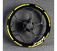 NMBZVE Adesivi per Cerchioni Accessori Moto Strisce Riflettenti sul Bordo del Cerchio Adesivi Riflettenti per Ruote per GSX750S GSX-S750(Style 7)