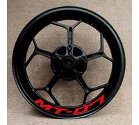 NMBZVE Adesivi per Cerchioni Accessori Moto Strisce Riflettenti sul Bordo del Cerchio Adesivi Riflettenti per Ruote per MT07 MT-07(Style 21)