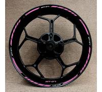 NMBZVE Adesivi per Cerchioni Accessori Moto Strisce Riflettenti sul Bordo del Cerchio Adesivi Riflettenti per Ruote per MT07 MT-07(Style 13)