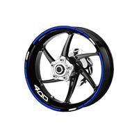 NMBZVE Adesivi per Cerchioni Adesivi per Ruote Moto Adesivi Riflettenti Decorativi Riflettenti Notturni per Cerchioni per Z400 Z-400(Style 7)