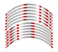 NMBZVE Adesivi per Cerchioni Moto Riflettente Bordo del Cerchio Strisce Riflettenti Adesivi Ruota per Ninja 250 300 650F 1000 ZX-6R 10R 14R H2/H2R(Style 6)