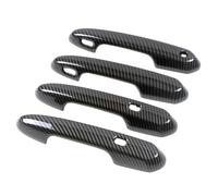 NMBZVE Adesivo Protettivo Rivestimento Maniglia Laterale Esterna Per Toyota Per Sienna XL40 4th 2021-2023(Fiber Color)