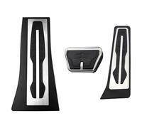 NMBZVE Sensore Freno Pedali per Auto per B&MW X5 X6 F15 F16 E70 E71 E72 M 2008-2022 LHD Gas Accelerator Brake Footrest Pedal Pad Cover Kit Accessori(Style 2(AT))