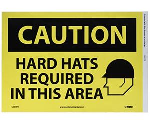 NMC C507PB - Cartello in vinile PS con scritta nera su base gialla