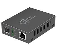 NMC001 RJ45-SFP Convertitore RJ45 Femmina,SFP Nero 1Gbps Alluminio LOGILINK