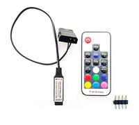 NMD&LR Controller di effetto di illuminazione del ventilatore da computer, 5 V 3 Pin / 12 V 4 Pin RGB Controllo del filo di apparecchiature per ventilatore/telecomando con interruttore di