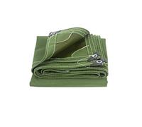 NMDCDH Telo in Tela Cerata di Cotone Resistente, Extra Large Impermeabile Resistente Linea Anti UV a Prova di umidità a Prova di Freddo Ombra Calda Telo da Tenda Verde 500 g / m2 (Dimensioni: 3x5 m