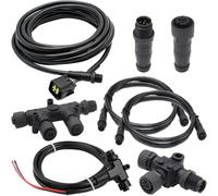 NMEA 2000 Starter Kit e cavo di interfaccia motore per motore fuoribordo Yamaha 2006-2023 Bundle, kit Dual Tees Terminators Marine 2K Network per Lowrance Garmin Replace# 000-0120-37 3004.6865