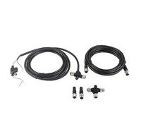 NMEA2000 Starter Kit con spina T e cavo di alimentazione, adattatore a 3 porte con resistenze robuste per tutte le reti NMEA 2000, IP67 impermeabile e ideale per uso marittimo