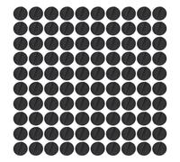 NMFLAB 100Pcs Clear Round Place Card Holder Paper Miniature Basi per Holding Game Card Foto e Nome Etichetta per Gioco Tabella Numero Prezzi aziendali Etichetta
