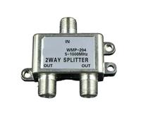 NMFLAB Splitter per cavi coassiali 1 in 2 uscite, per TV digitali, trasmissione senza perdita e design anti-interferenza, splitter per TV digitali