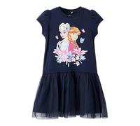 Name IT Nmfmemma Frozen SS Tulle Dress Wdi, Blazer Blu Marine, 92 cm Bambina