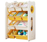 NMGHUTE Bambini Contenitori Organizzatori Di Giocattoli In Plastica Con 10 Contenitori Rimovibili Per Il Soggiorno Della Sala Giochi Organizer Giochi(C)