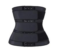 NMGHUTE Fascia Lombare Cintura Lombare Cintura Dimagrante per Il Controllo della Pancia, in Neoprene, Modellante per Il Corpo, Modellante per La Pancia Fascia Lombare per Sport(Black,Large)