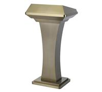 NMGHUTE Pulpito Conferenze, Podio in Acciaio Inossidabile Leggii per carichi Pesanti Pulpiti della Chiesa Studio Riunioni Dibattito Presentazione Podio per Insegnanti Seminario(Bronze)