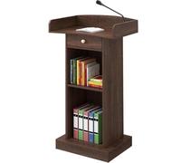 NMGHUTE Pulpito Conferenze, Podio Leggii Portatili Design con Doppio Contenitore E Cassetti Pulpiti della Chiesa Podi per Insegnanti delle Scuole Seminario