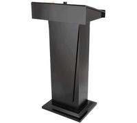 NMGHUTE Pulpito Conferenze, Pulpito da Chiesa con Supporto A Doppio Strato, Leggii Portatili, Supporto per Podio, per Podi di Formazione per Riunioni Aziendali Seminario(Black)