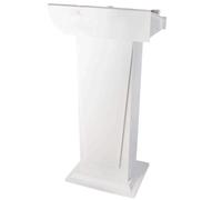 NMGHUTE Pulpito Conferenze, Pulpito da Chiesa con Supporto A Doppio Strato, Leggii Portatili, Supporto per Podio, per Podi di Formazione per Riunioni Aziendali Seminario(White)