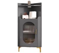 NMGHUTE Scaffale per Soggiorno, Scaffale Angolare da Appoggio, Libreria Angolare, Supporto Angolare, Espositore con Mobiletto per Soggiorno Multiunità(B)