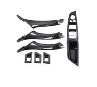 NMHTJ Maniglie Interne Accessori RHD Driver Destro Auto Maniglia Interna della Porta Bracciolo Pannello Tirare Trim Set di Copertura per La Serie 5 F10 F11 520i 523i 525i 528i 530i