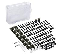 NMJLQW Kit bulloni Moto Corpo Carena Bulloni Viti CNC per S&uzuki GSXR GSX-R 600 750 1000 GSX R 600 750 1000 K1 K2 K3 K4 K5 K6 K7 K8 K9(Nero)