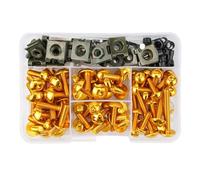 NMJLQW Kit bulloni Moto Corpo Carena Bulloni Viti CNC per S&uzuki GSXR GSX-R 600 750 1000 GSX R 600 750 1000 K1 K2 K3 K4 K5 K6 K7 K8 K9(Gold)